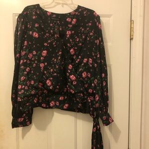 Banana Republic floral blouse